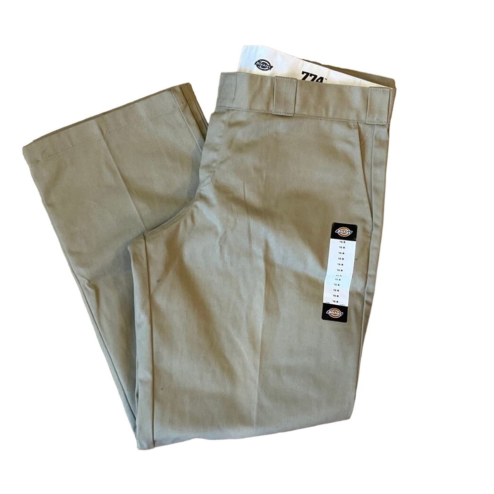 NWT Womens‎ Dickie's  774 Original Fit Khaki Work Pants sz 16R
